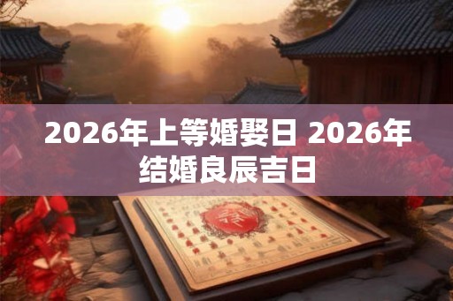 2026年上等婚娶日 2026年结婚良辰吉日