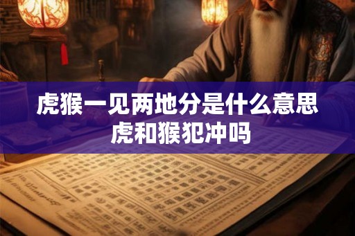 虎猴一见两地分是什么意思 虎和猴犯冲吗