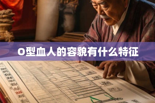 O型血人的容貌有什么特征