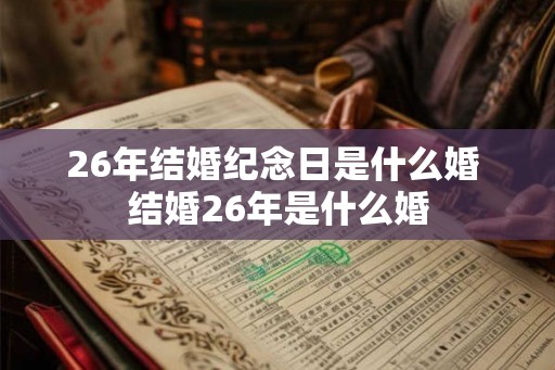 26年结婚纪念日是什么婚 结婚26年是什么婚