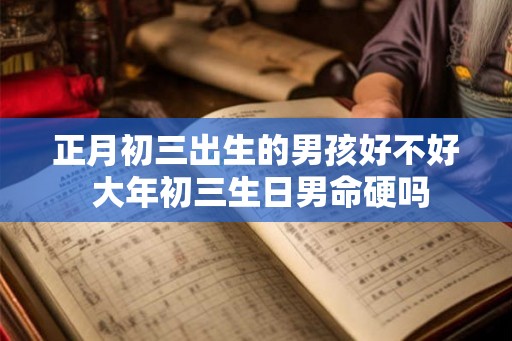 正月初三出生的男孩好不好 大年初三生日男命硬吗