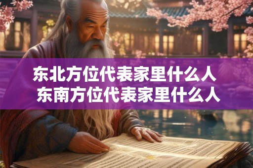 东北方位代表家里什么人 东南方位代表家里什么人 东北方位代表家里什么人 东南方位代表家里什么人