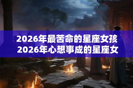 2026年最苦命的星座女孩 2026年心想事成的星座女 2026年最苦命的星座女孩 2026年心想事成的星座女
