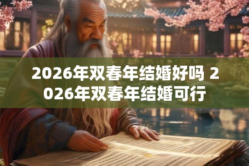 2026年双春年结婚好吗 2026年双春年结婚可行