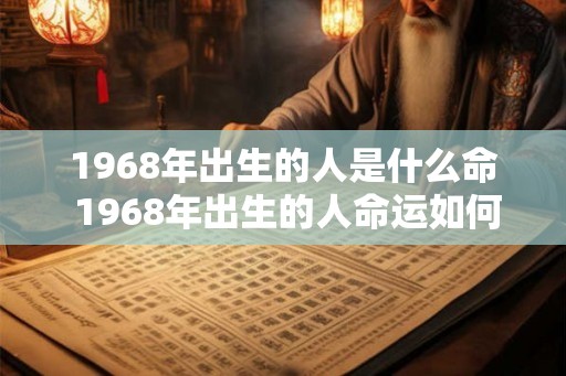 1968年出生的人是什么命 1968年出生的人命运如何