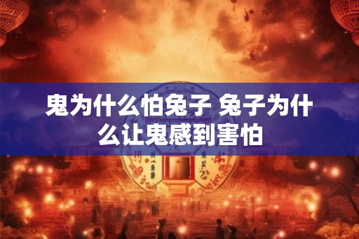 鬼为什么怕兔子 兔子为什么让鬼感到害怕