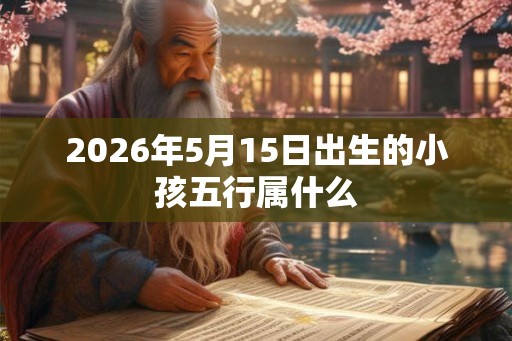 2026年5月15日出生的小孩五行属什么