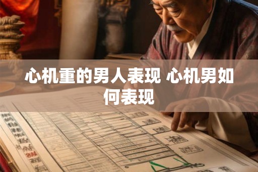 心机重的男人表现 心机男如何表现 心机重的男人表现 心机男如何表现