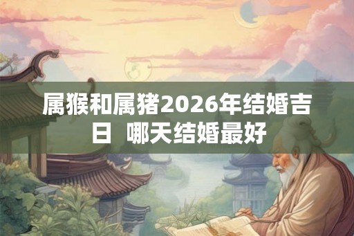 属猴和属猪2026年结婚吉日 哪天结婚最好 属猴和属猪2026年结婚吉日 哪天结婚最好