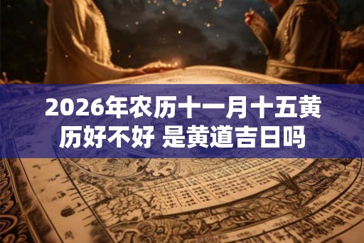 2026年农历十一月十五黄历好不好 是黄道吉日吗