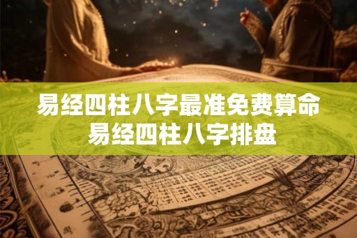易经四柱八字最准免费算命 易经四柱八字排盘