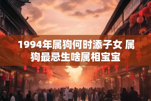 1994年属狗何时添子女 属狗最忌生啥属相宝宝