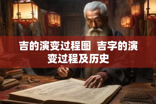吉的演变过程图  吉字的演变过程及历史