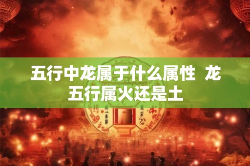 五行中龙属于什么属性  龙五行属火还是土