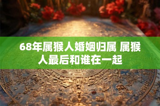 68年属猴人婚姻归属 属猴人最后和谁在一起