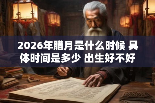 2026年腊月是什么时候 具体时间是多少 出生好不好