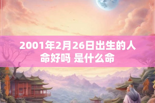 2001年2月26日出生的人命好吗 是什么命