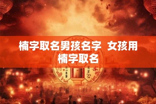 楠字取名男孩名字  女孩用楠字取名