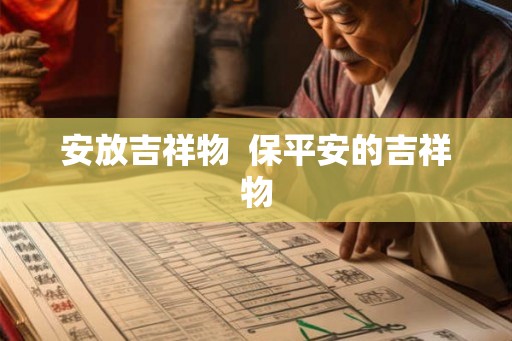 安放吉祥物  保平安的吉祥物