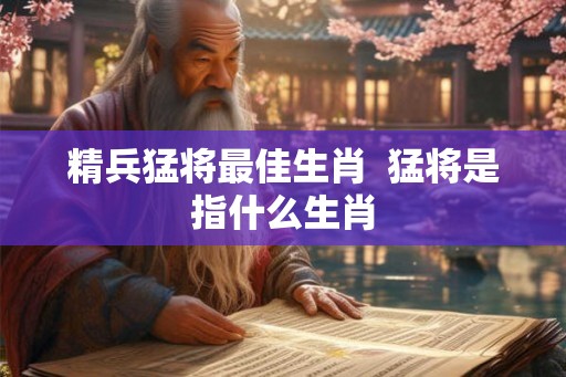 精兵猛将最佳生肖  猛将是指什么生肖