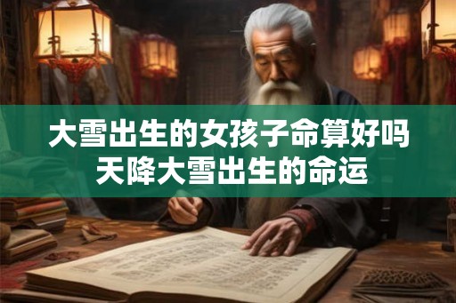 大雪出生的女孩子命算好吗 天降大雪出生的命运