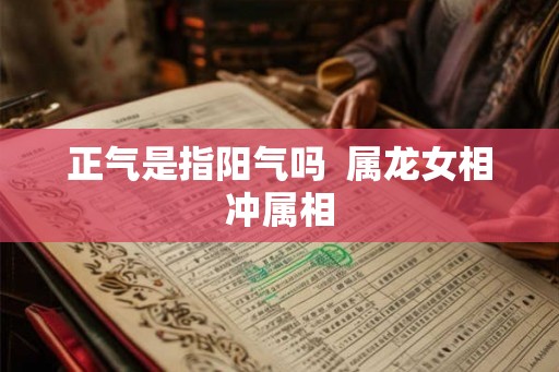 正气是指阳气吗  属龙女相冲属相