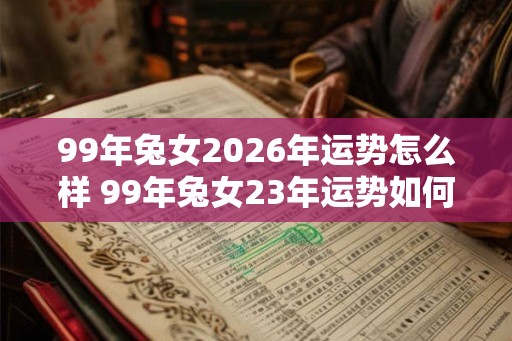 99年兔女2026年运势怎么样 99年兔女23年运势如何