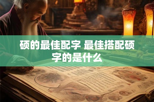 硕的最佳配字 最佳搭配硕字的是什么