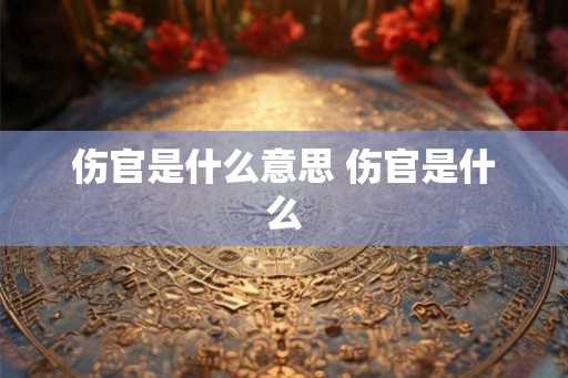 伤官是什么意思 伤官是什么