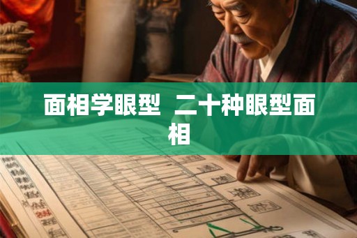 面相学眼型  二十种眼型面相