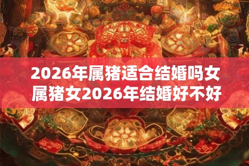 2026年属猪适合结婚吗女 属猪女2026年结婚好不好