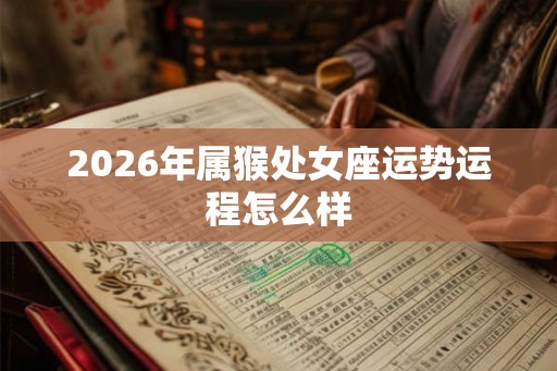 2026年属猴处女座运势运程怎么样