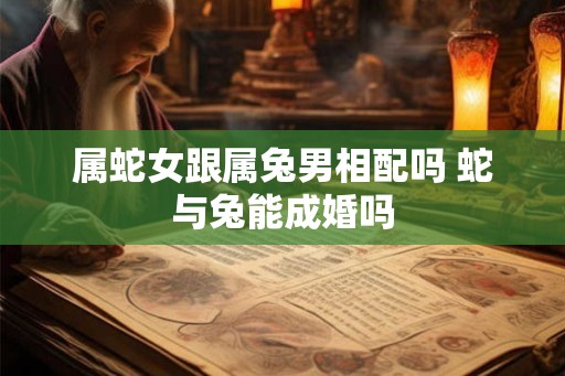 属蛇女跟属兔男相配吗 蛇与兔能成婚吗