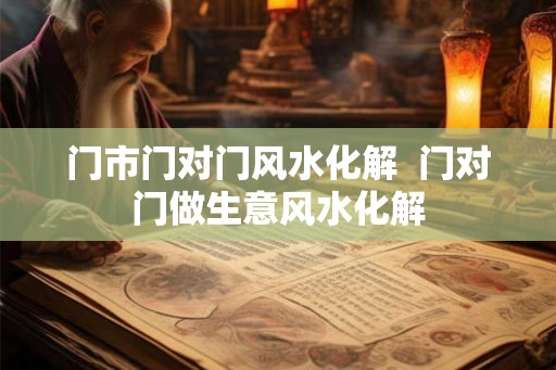 门市门对门风水化解  门对门做生意风水化解