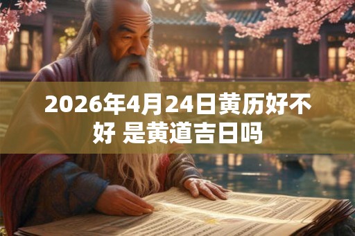 2026年4月24日黄历好不好 是黄道吉日吗