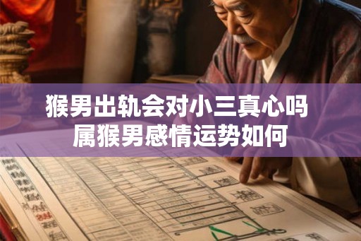 猴男出轨会对小三真心吗 属猴男感情运势如何
