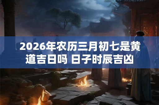 2026年农历三月初七是黄道吉日吗 日子时辰吉凶