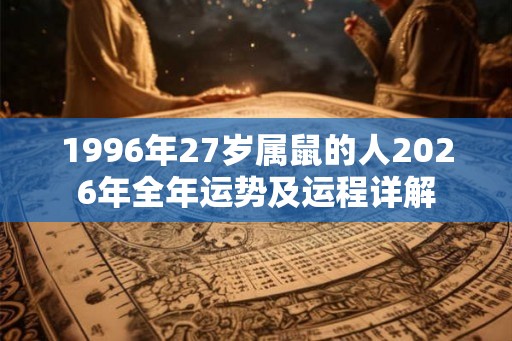 1996年27岁属鼠的人2026年全年运势及运程详解
