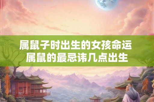 属鼠子时出生的女孩命运 属鼠的最忌讳几点出生