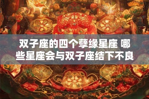 双子座的四个孽缘星座 哪些星座会与双子座结下不良的缘分