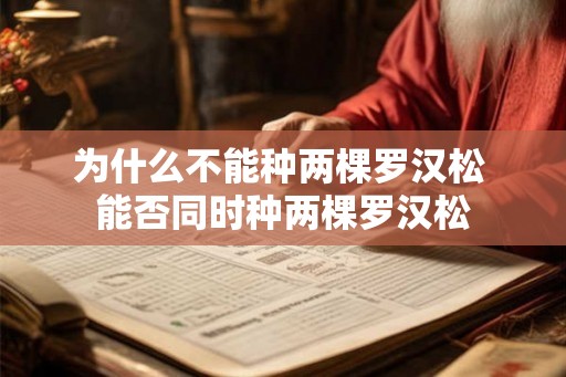 为什么不能种两棵罗汉松 能否同时种两棵罗汉松