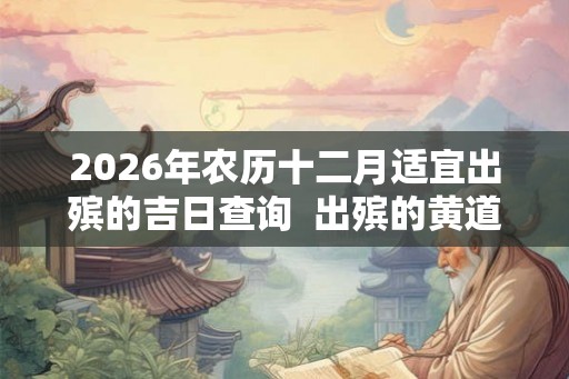 2026年农历十二月适宜出殡的吉日查询 出殡的黄道吉日有哪些 2026年农历十二月适宜出殡的吉日查询 出殡的黄道吉日有哪些
