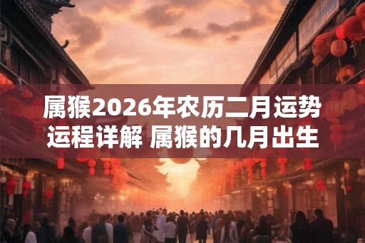 属猴2026年农历二月运势运程详解 属猴的几月出生最好命 属猴2026年农历二月运势运程详解 属猴的几月出生最好命