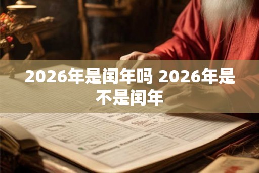2026年是闰年吗 2026年是不是闰年