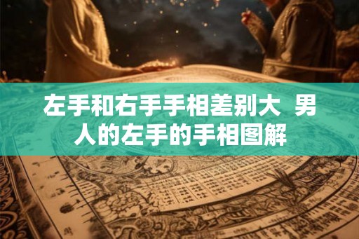 左手和右手手相差别大  男人的左手的手相图解