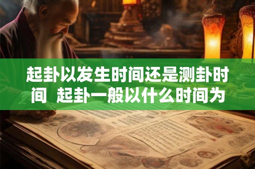 起卦以发生时间还是测卦时间  起卦一般以什么时间为准