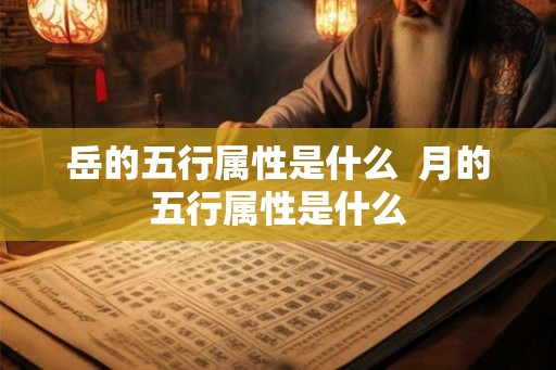 岳的五行属性是什么  月的五行属性是什么