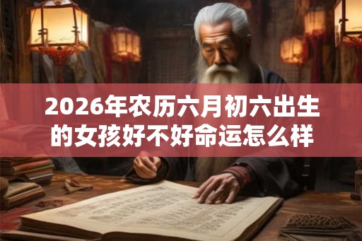 2026年农历六月初六出生的女孩好不好命运怎么样