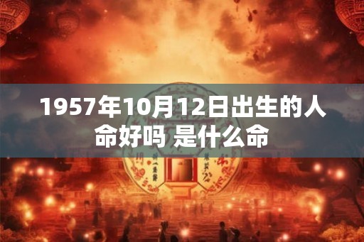1957年10月12日出生的人命好吗 是什么命 1957年10月12日出生的人命好吗 是什么命