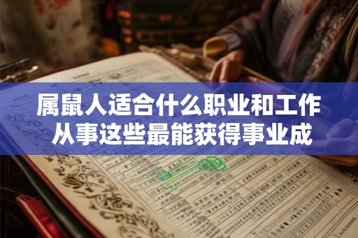 属鼠人适合什么职业和工作 从事这些最能获得事业成功